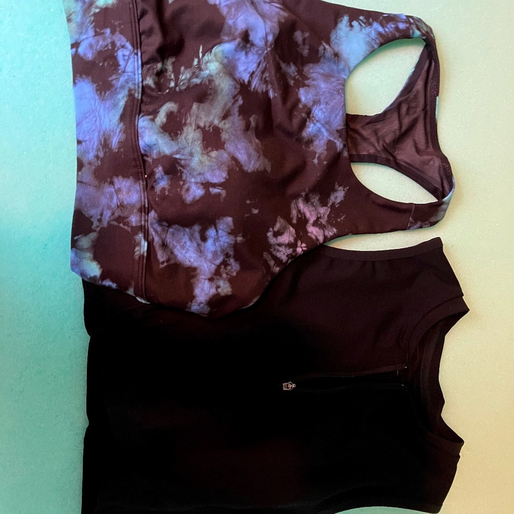 (ABLE TO SELL SEPARATELY) Nike Pro Zip Up Top and DSG Top (Built in Bra)